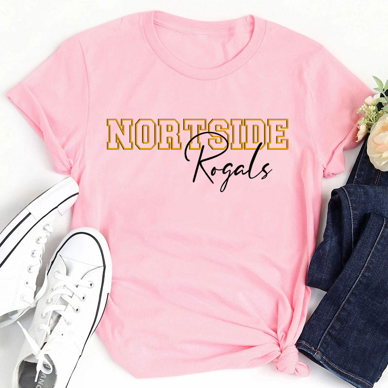 Personalized School Spirit Mascot Teacher T-Shirt