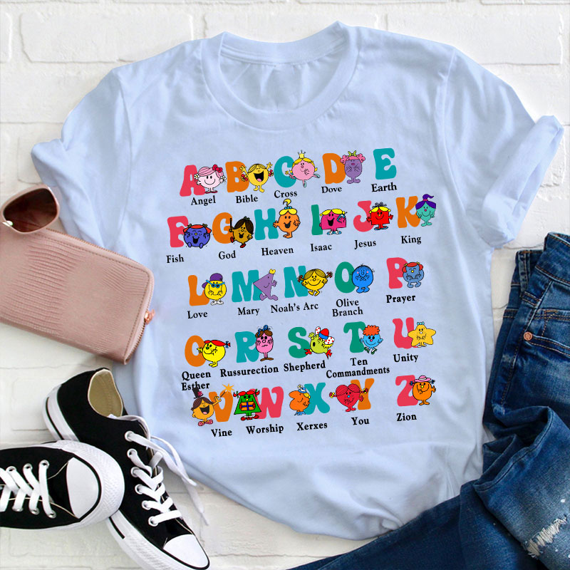 Alphabet Little Miss Teacher T-Shirt