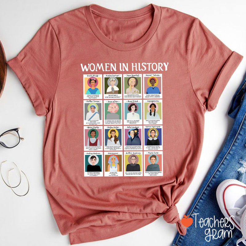Women In History Teacher T-Shirt