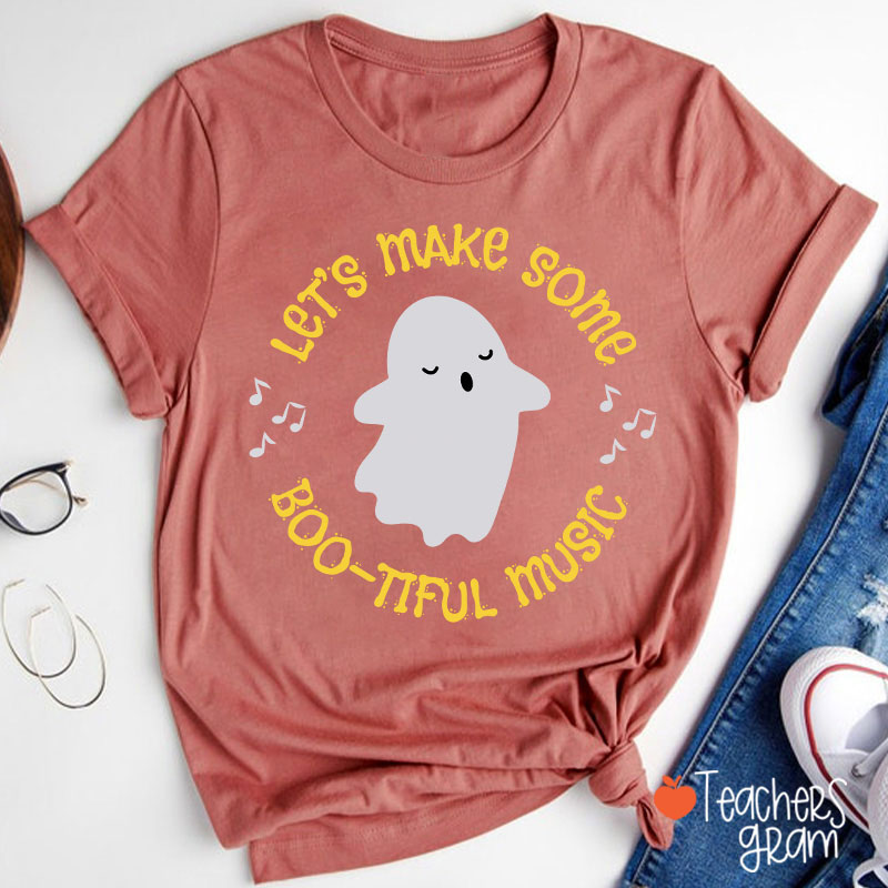 Let's Make Some Boo Tiful Music Teacher T-Shirt