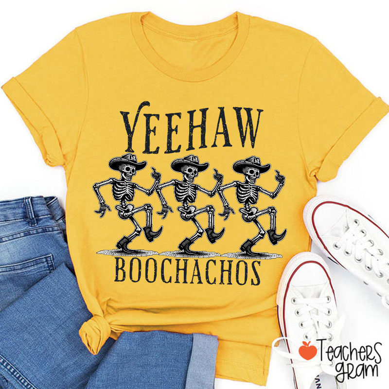 Yeehaw Boochachos Halloween Dance Teacher T-Shirt