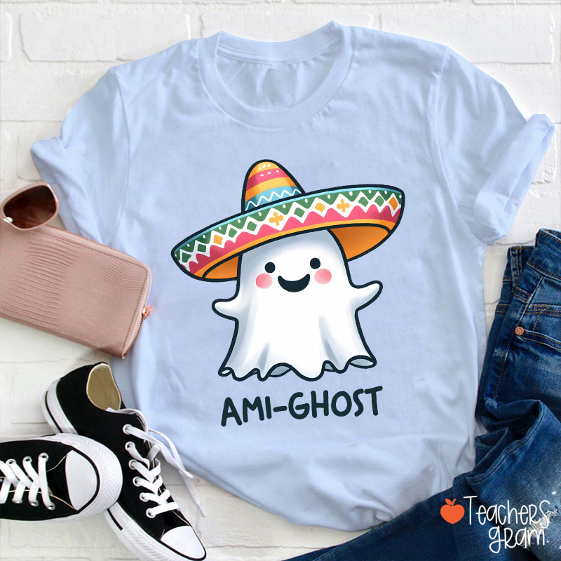 Ami Ghost Halloween Spanish Teacher T-Shirt