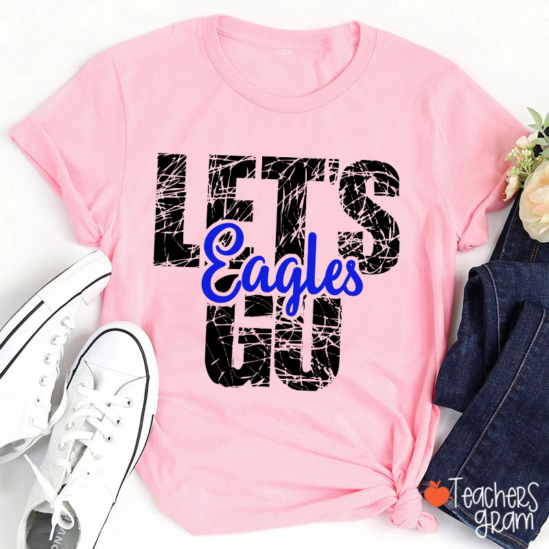 Personalized Mascot Let's Go Teacher T-Shirt