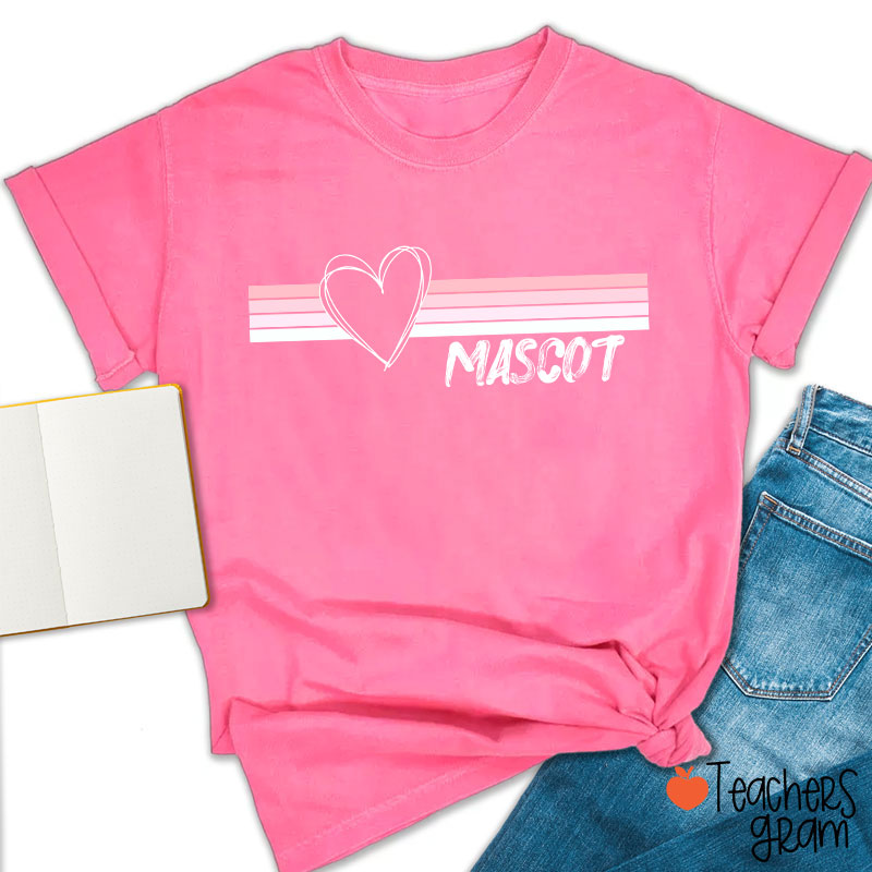 Personalized Mascot Distressed Retro School Spirit Teacher T-Shirt