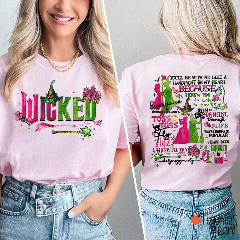 Vintage Wicked Movie Teacher Two Sided T-Shirt