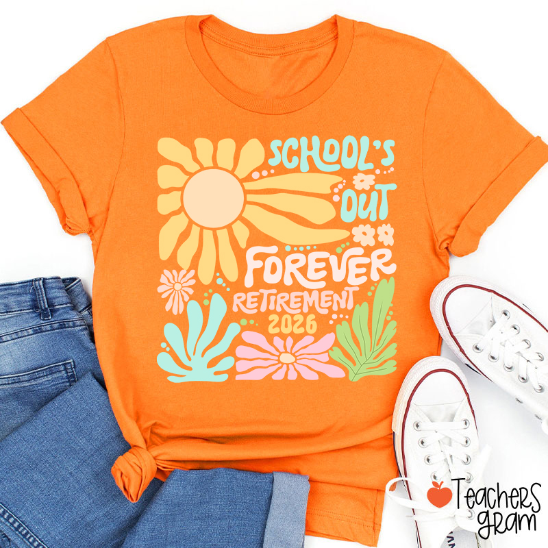 Personalized Colorful Sunflowers And Text Teacher T-Shirt