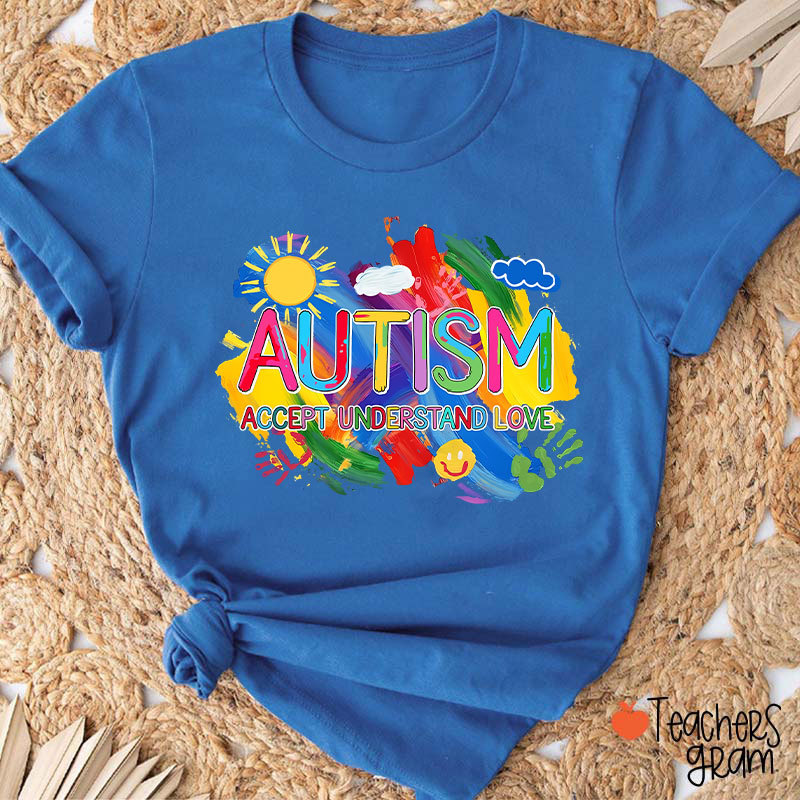 Autism Accept Understand Love Teacher T-Shirt