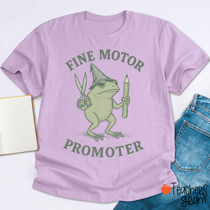 Fine Motor Promoter Wizard Frog OT Teacher T-Shirt
