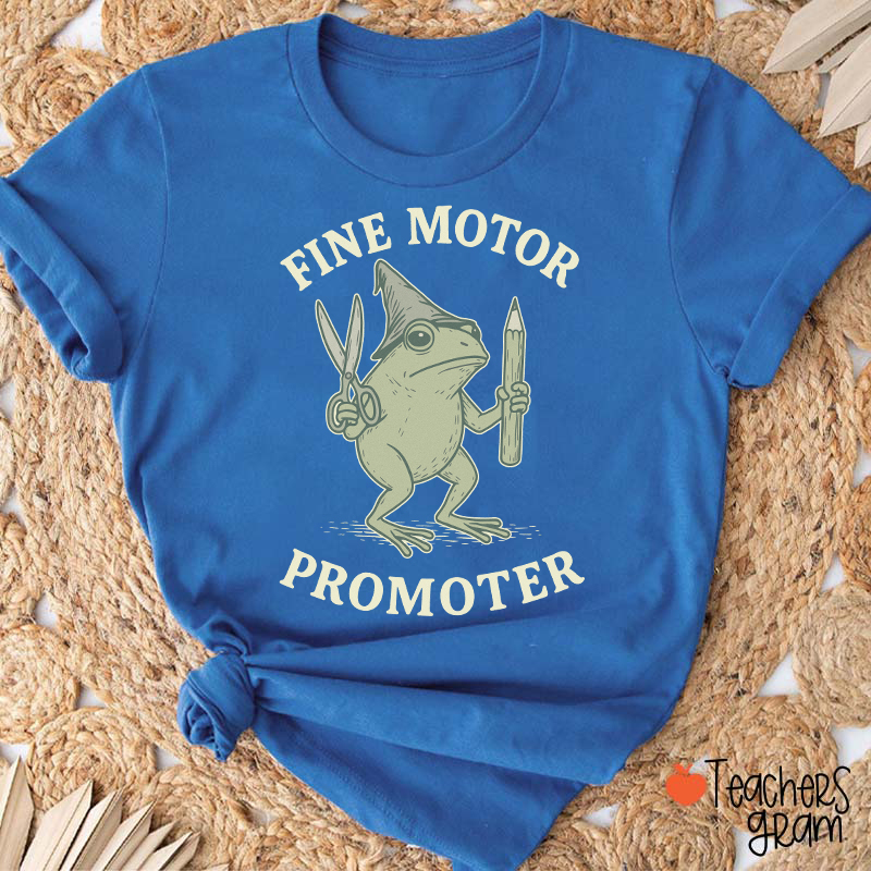 Fine Motor Promoter Wizard Frog OT Teacher T-Shirt