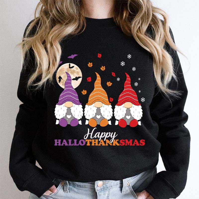 Happy Hallothanksmas Teacher Sweatshirt