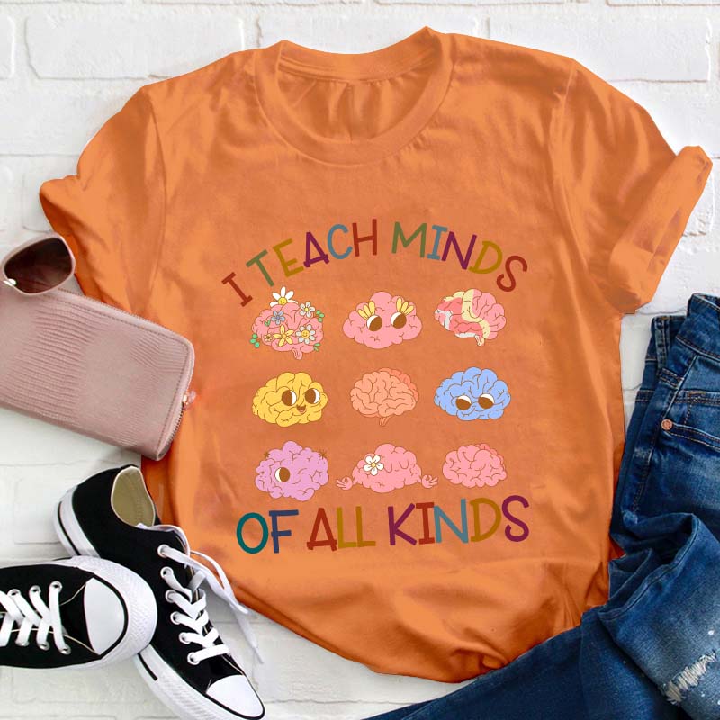 I Teach Minds Of All Kinds Teacher T-Shirt