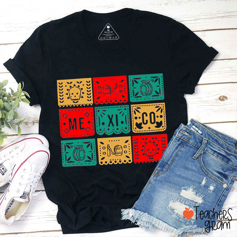 Colorful Mexico Spanish Teacher T-Shirt