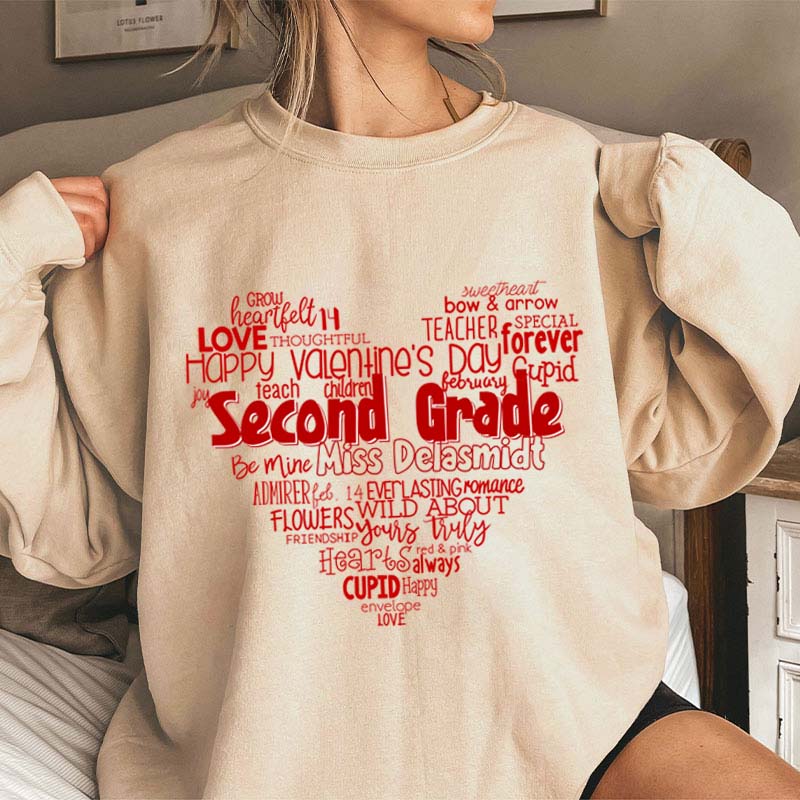 Personalized Teacher's Valentine's Day Teacher Sweatshirt