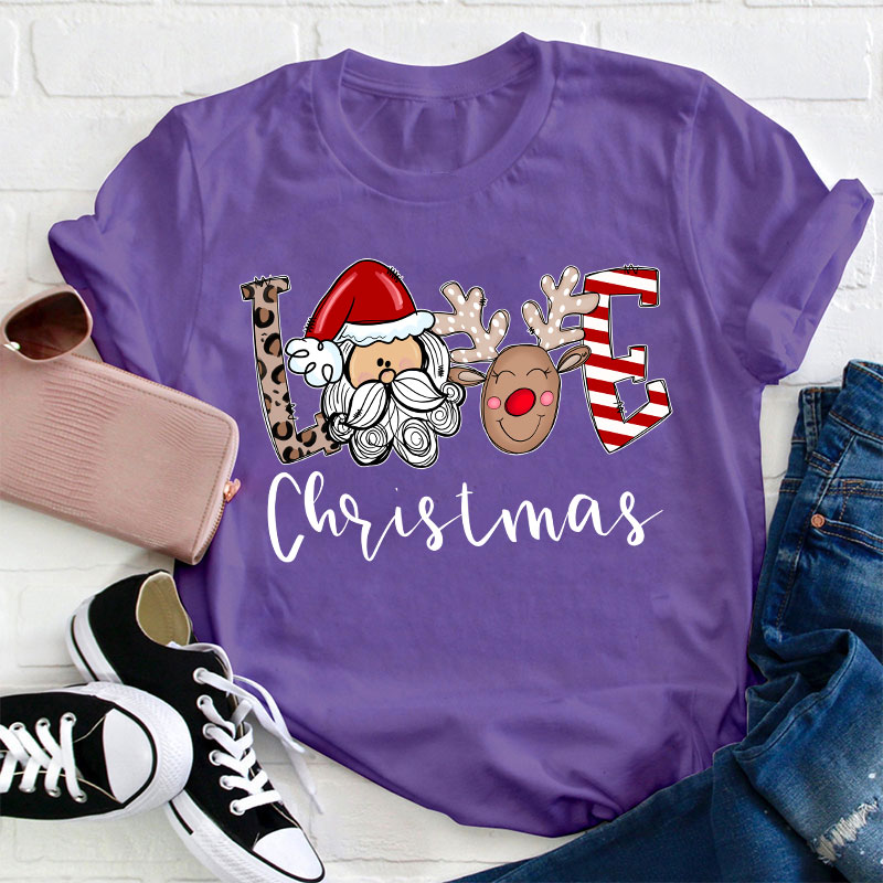 Love Christmas Teacher T-Shirt