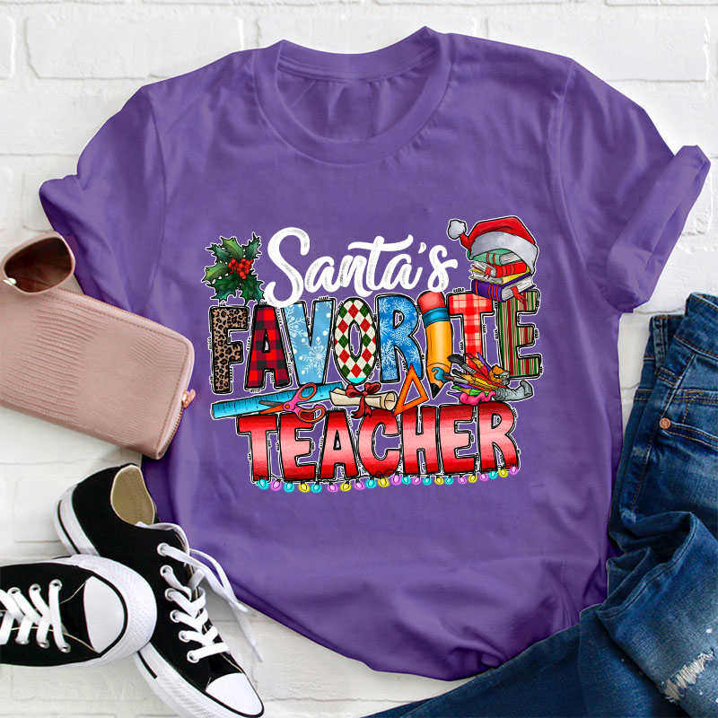 Santa's Favorite Teacher T-Shirt