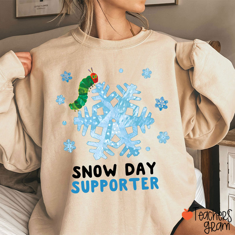 Snow Day Supporter Teacher Sweatshirt