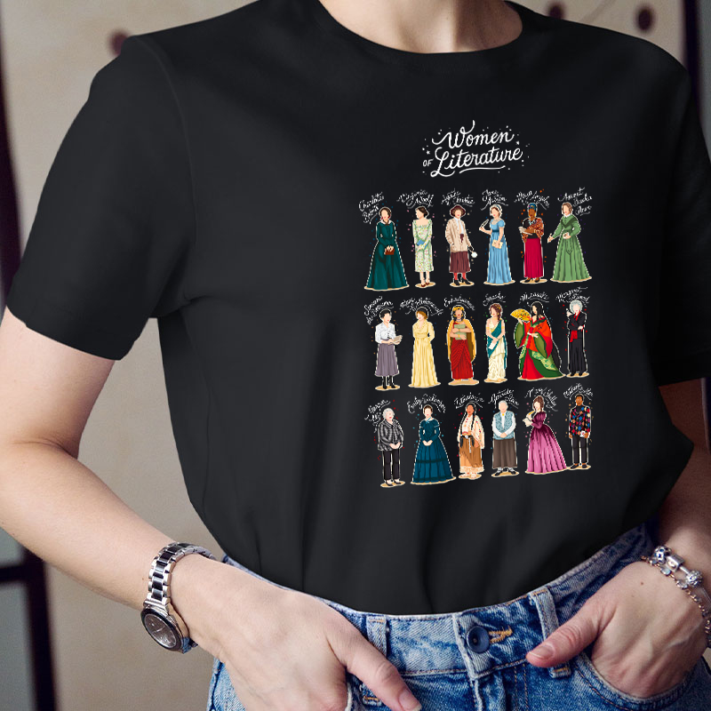Women Of Literature Teacher T-Shirt