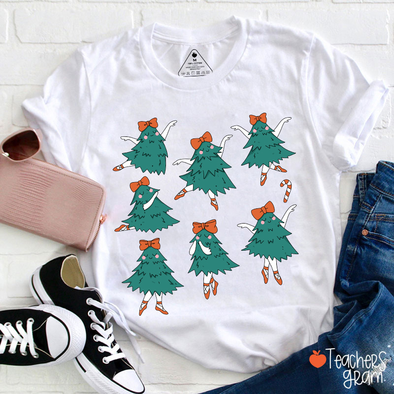 Dancing Christmas Tree Teacher T-Shirt
