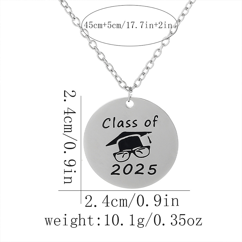 Graduation Season Gift Stainless Steel Teacher Necklace