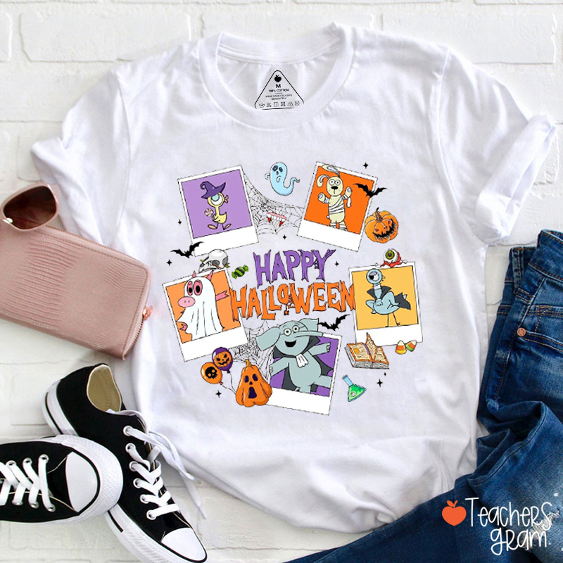 Happy Halloween Cute Elephant Teacher T-Shirt