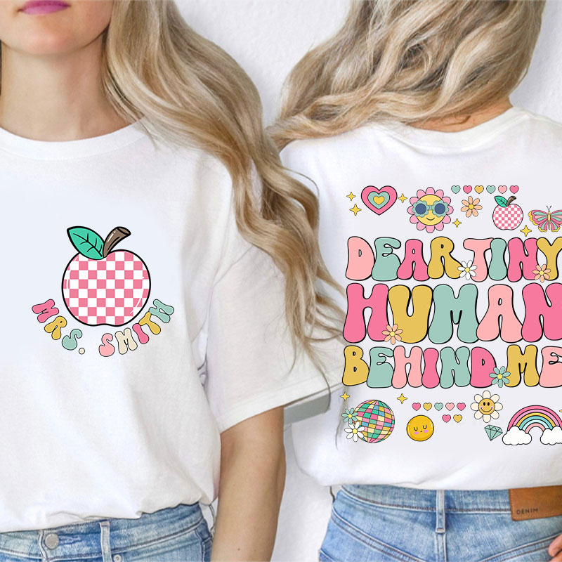 Personalized You Are Important Teacher Two Sided T-Shirt