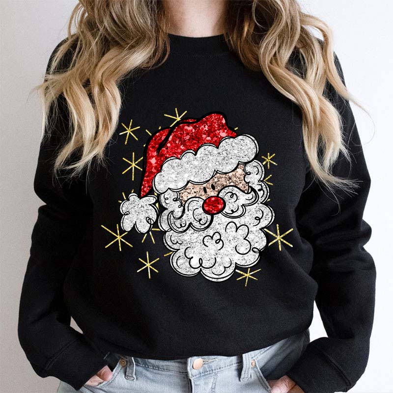 Santa Claus Christmas Teacher Sweatshirt