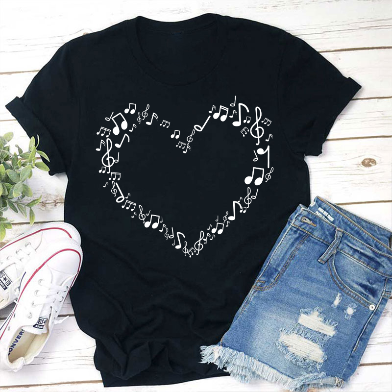Music Heart Teacher T-Shirt