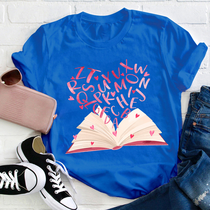 Love In Book Teacher T-Shirt