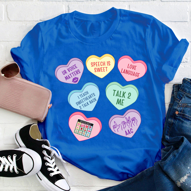 Valentine Speech Therapy Teacher T-Shirt