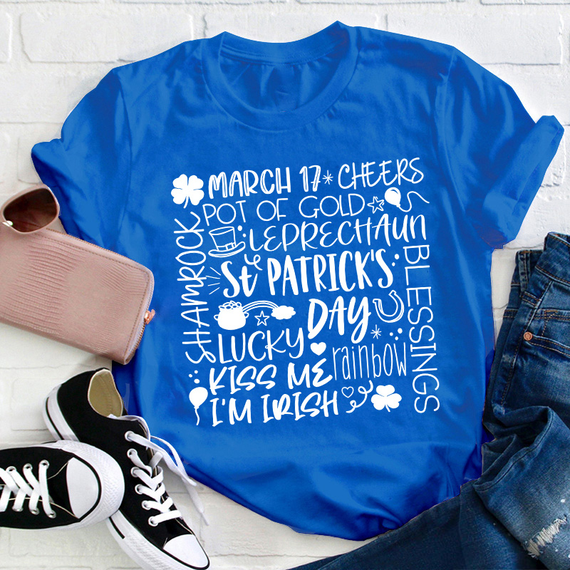 St Patrick's Day Lucky Teacher T-Shirt