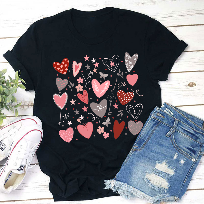 Love Valentine Teacher T-Shirt