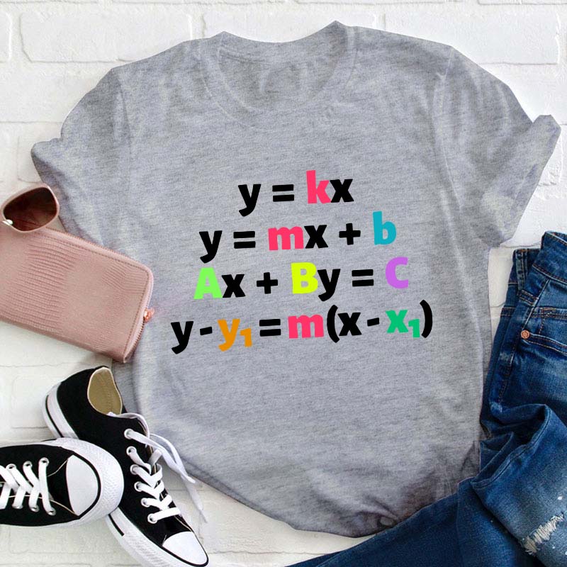 Linear Equations Math Teacher T-Shirt
