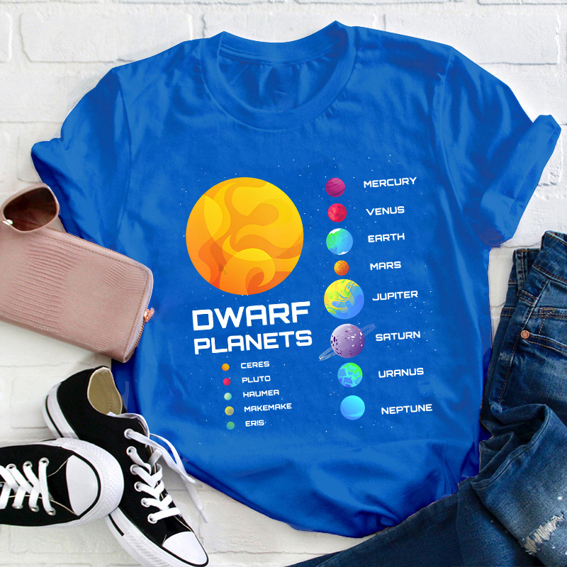 Dwarf Planets Teacher T-Shirt