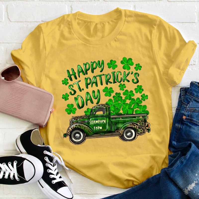 Happy St Patrick's Day Teacher T-Shirt