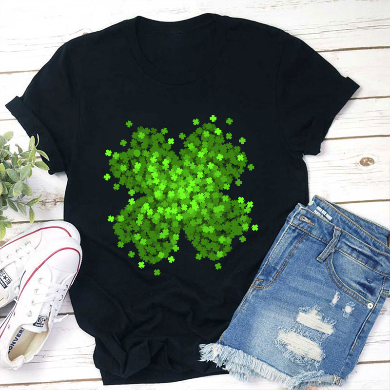 Green Shamrock Teacher T-Shirt