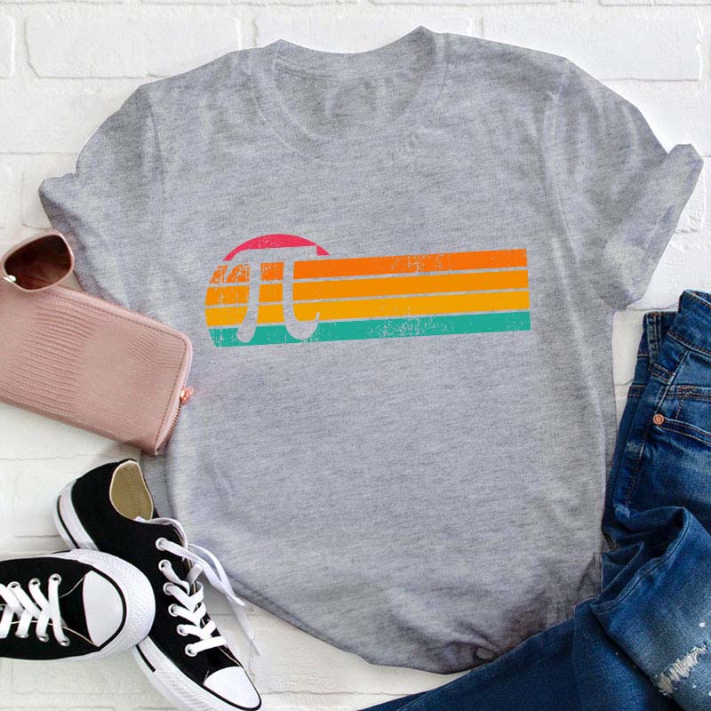 Retro Pi Teacher T-Shirt