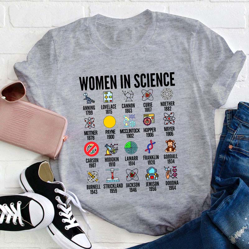 Women In Science Teacher T-Shirt
