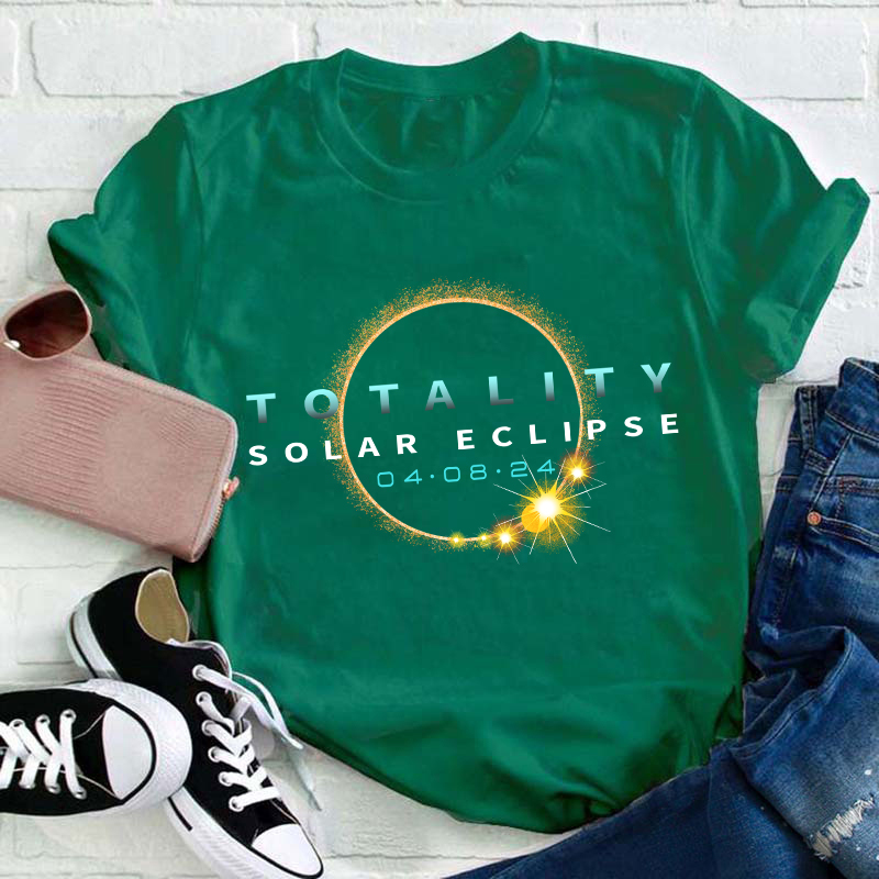 Total Solar Eclipse April 8 Teacher T-Shirt