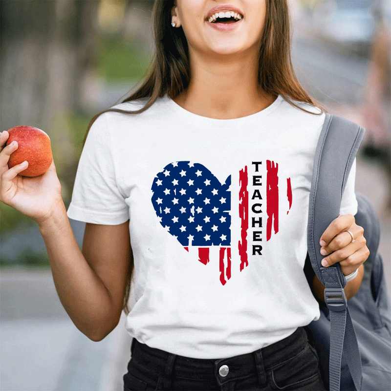 Independence Day Teacher T-Shirt