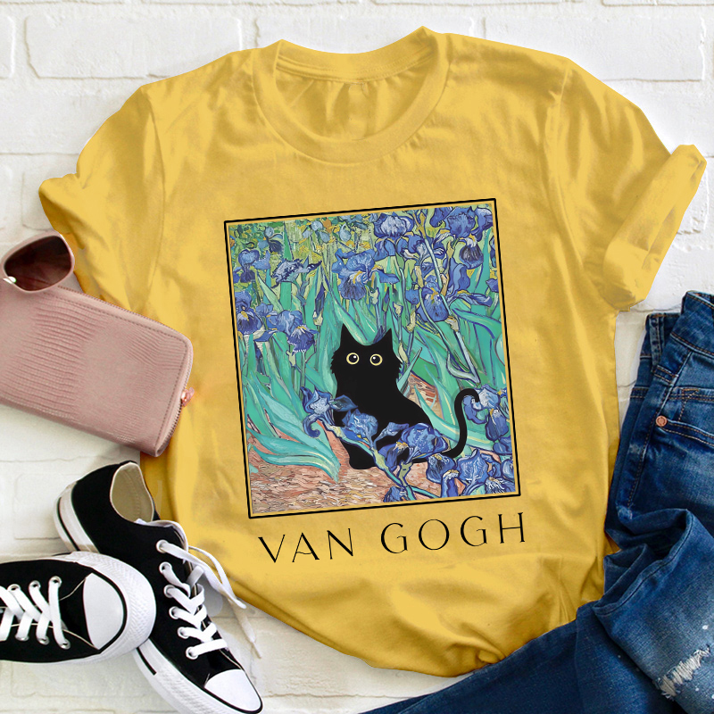 Vincent Cat Art Teacher T-Shirt