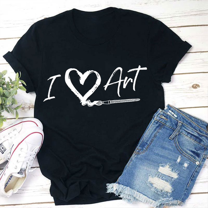 I Love Art Very Much Teacher T-Shirt