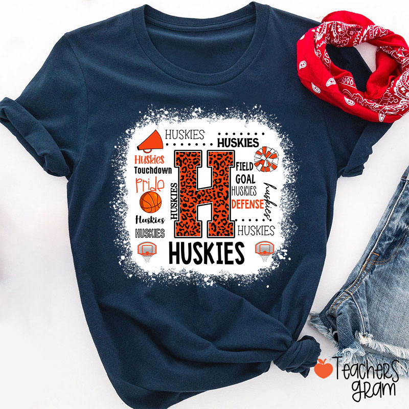 Personalized Team Typography Mascot Teacher T-Shirt