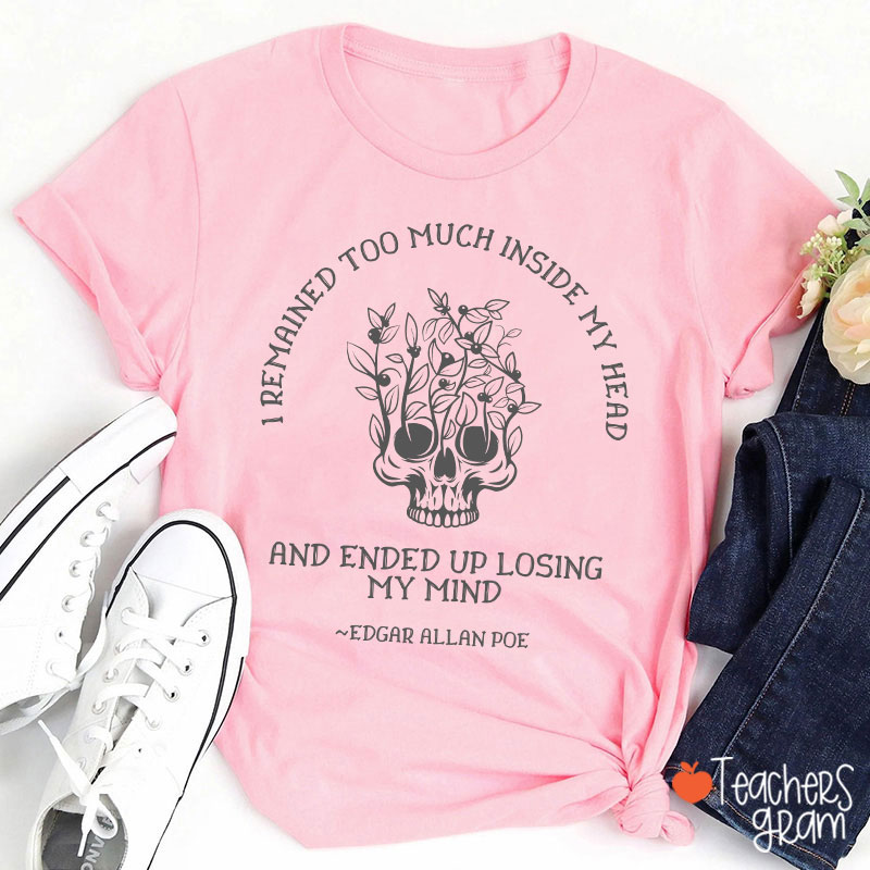 Edgar Allen Poe Dark Academia Teacher T-Shirt