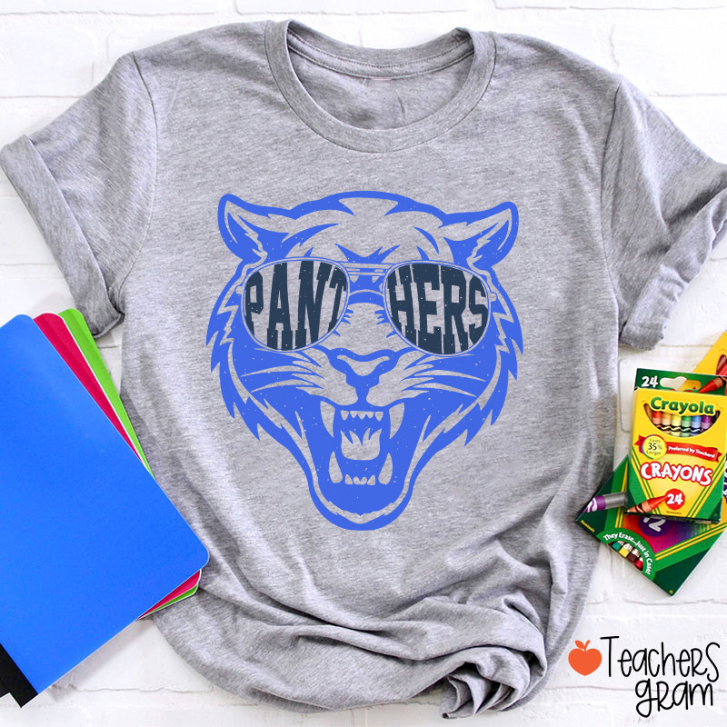 Personalized Glasses Mascot School Spirit Teacher T-Shirt