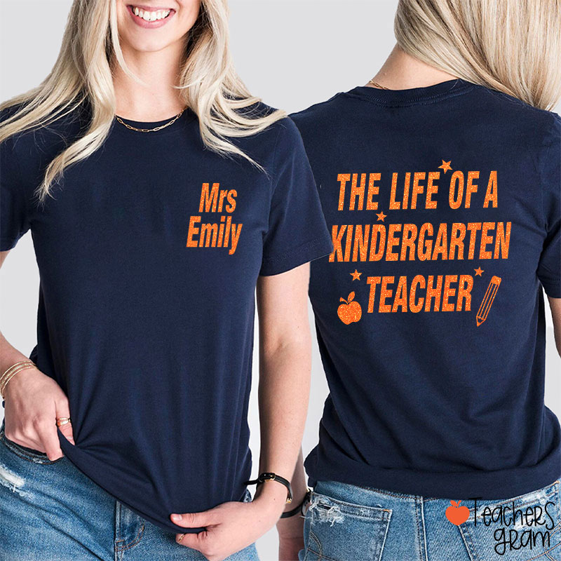 Personalized Name And Grade In My Showgirl Era Teacher Two Sided T-Shirt