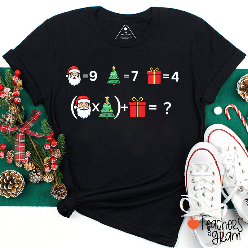 Funny 67 Meme Christmas Math Teacher T-Shirt