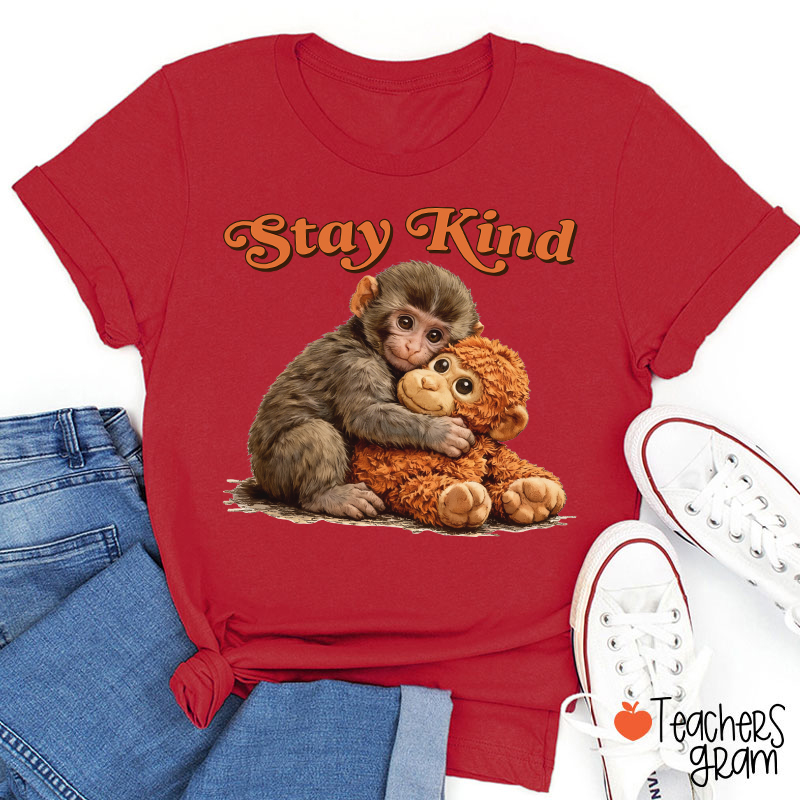 Stay Kind Punch Teacher T-Shirt