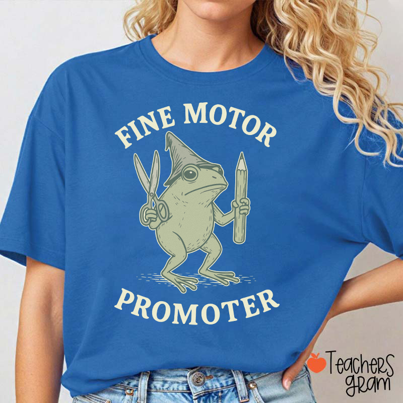 Fine Motor Promoter Wizard Frog OT Teacher T-Shirt