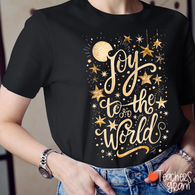 Joy To The World Christmas Teacher T-Shirt