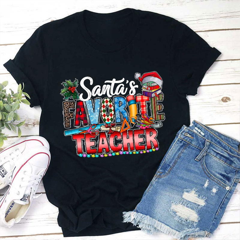 Santa's Favorite Teacher T-Shirt